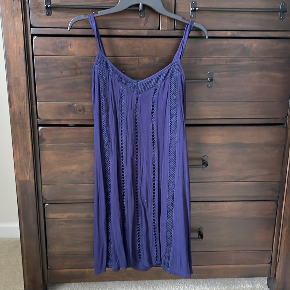 Navy spaghetti strap summer dress